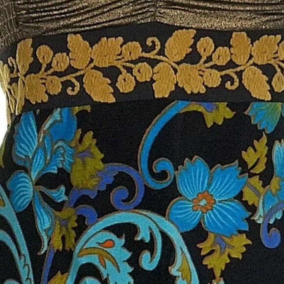 Vintage Free People Lost In Paradise Metallic Velvet Mini Dress Valentines SZ 2 - Picture 6 of 16